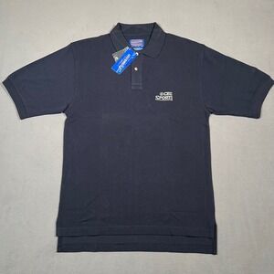 Pendleton CBS Sports Navy Blue Polo Shirt Mens Size Small Cotton Short Sleeve‎